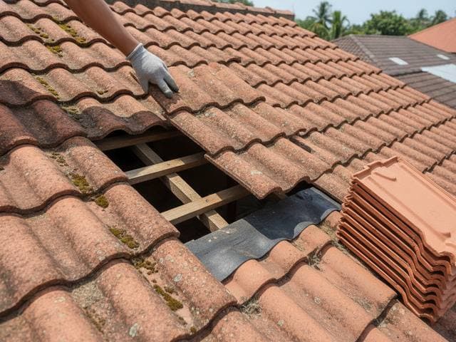 Roof tile replacement (per piece)